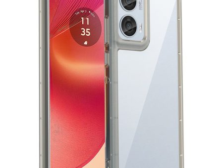 Motorola Edge 50 Fusion smart acrylic cover - Transparent Grey For Cheap