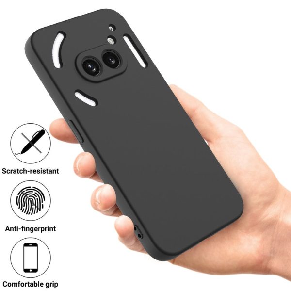 Matte liquid silicone Nothing Phone (2a) cover - Black Sale