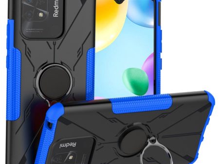 Kickstand cover with magnetic sheet for Xiaomi Redmi 10 Power   Redmi 10C - Blue For Cheap