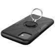 Kickstand cover with magnetic sheet for iPhone 11 - Black Online now