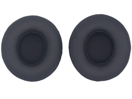 JZF-497 1 Pair Beats Solo 4 Headphone Earpads Protein Leather + Sponge Ear Cushions - Black For Sale