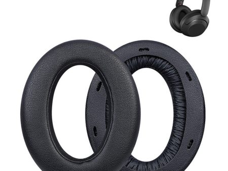 1 Pair Sony WH-XB910N soft leather earpads - Black Online now