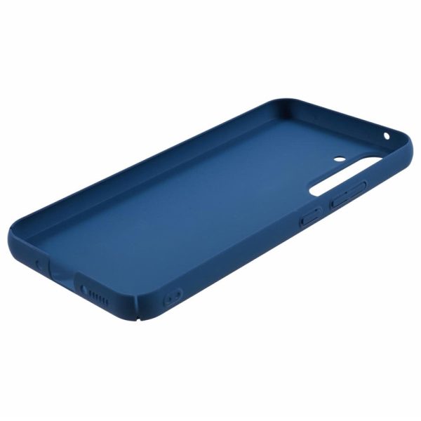 Microfiber lined soft rubber Samsung Galaxy A54 cover - Blue Online Hot Sale