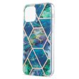 Marble iPhone 13 case - Blue   Green Fashion