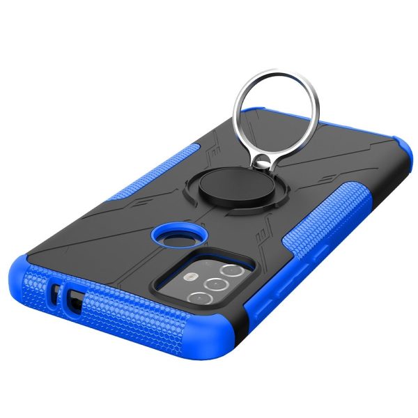 Kickstand cover with magnetic sheet for Motorola Moto G30   G10 - Blue Discount