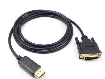 Universal 1.8 display port Male to DVI-D cord cable adapter Online Hot Sale