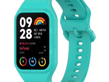 Xiaomi Smart Band 8 Pro Easily Adjustable Watch Strap Flexible Silicone Wrist Band - Cyan Sale