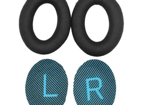 1 Pair BOSE QC15   QC25   QC35 JZF-236 leather ear pads - Blue Online now