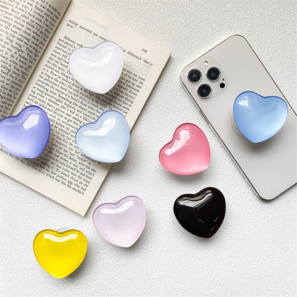 Cute heart shape phone holder - Baby Blue Online Hot Sale