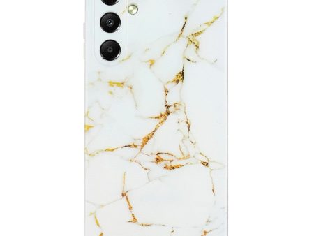 Marble design Samsung Galaxy A55 cover - White For Cheap