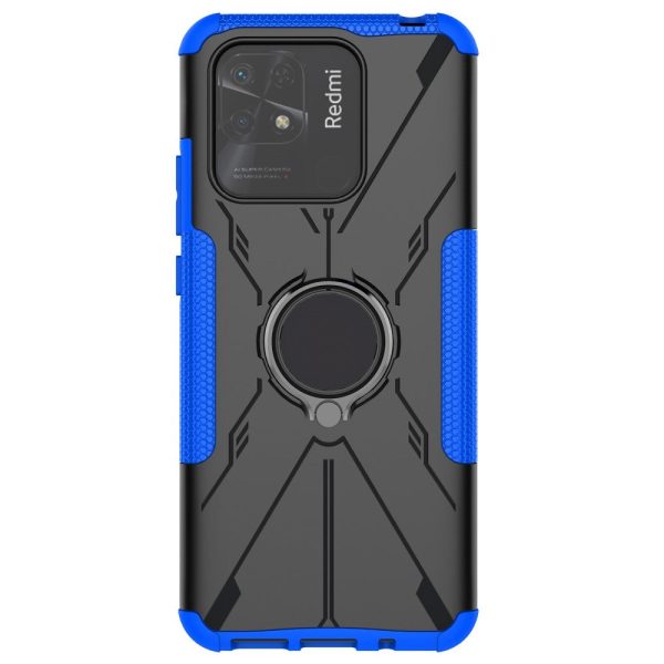 Kickstand cover with magnetic sheet for Xiaomi Redmi 10 Power   Redmi 10C - Blue For Cheap