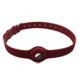 AirTags pet collar design silicone strap - Wine Red Online