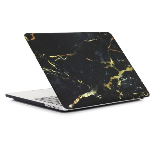 MacBook Pro 15 Touchbar pattern printing protective case - Marble Pattern   Black + Gold For Discount