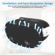 Meta Quest 3S VR Silicone Case Honeycomb Texture Heat Dissipation Anti-Drop Cover - Black on Sale