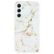 Marble design Samsung Galaxy S24 FE cover - White Hot on Sale