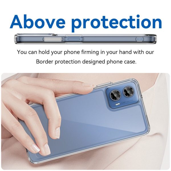 Motorola Moto G34 smart acrylic cover - Transparent Fashion