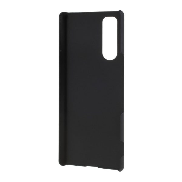 Rubberized Hard PC Case for Sony Xperia 5 - Black For Cheap