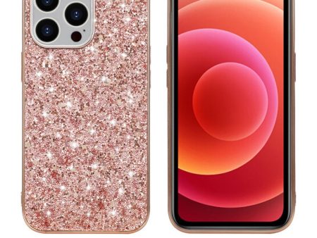 Glitter iPhone 13 Pro case - Rose Gold Online Sale