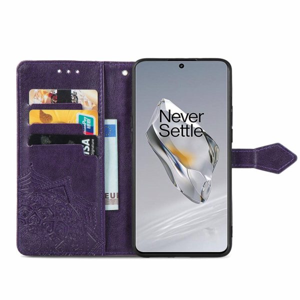 Mandala OnePlus 12 leather case - Purple Online now