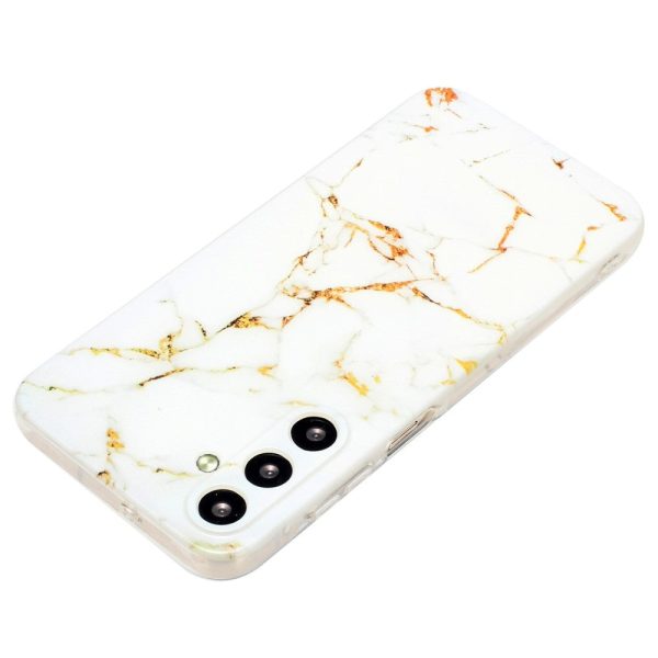 Marble design Samsung Galaxy S24 FE cover - White Hot on Sale