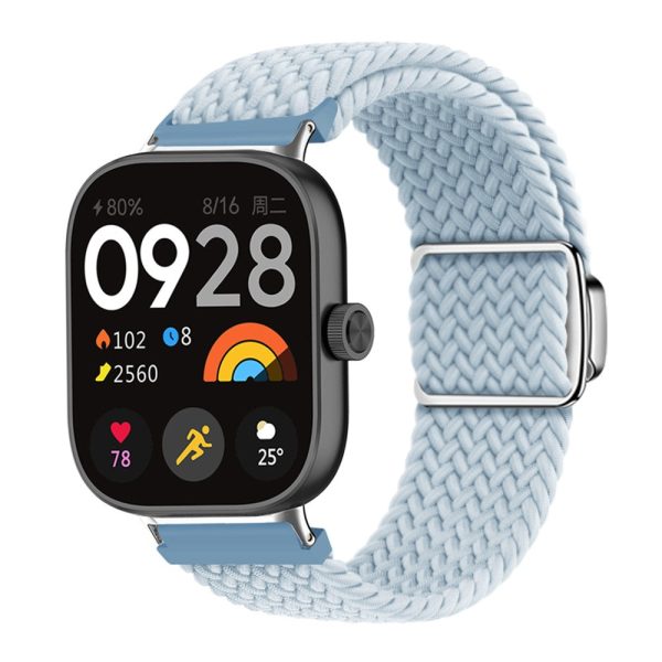 Xiaomi Smart Band 8 Pro   Redmi Watch 4 Loop Strap Magnetic Buckle Woven Watch Band - Mist Blue For Discount