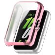 Samsung Galaxy Fit3 Watch Frame Case Electroplating Fully Wrapped Flexible Watch Cover - Pink Cheap