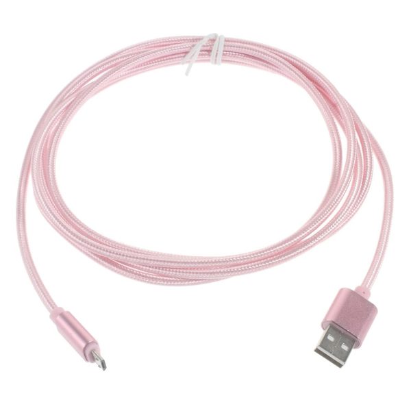 2M Micro USB Charging Cable - Pink Cheap