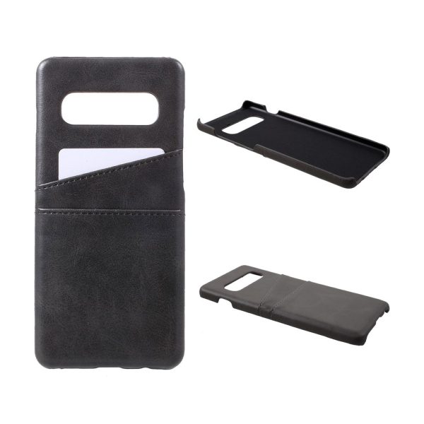 Samsung Galaxy S10 leather coated case - Black Online Hot Sale