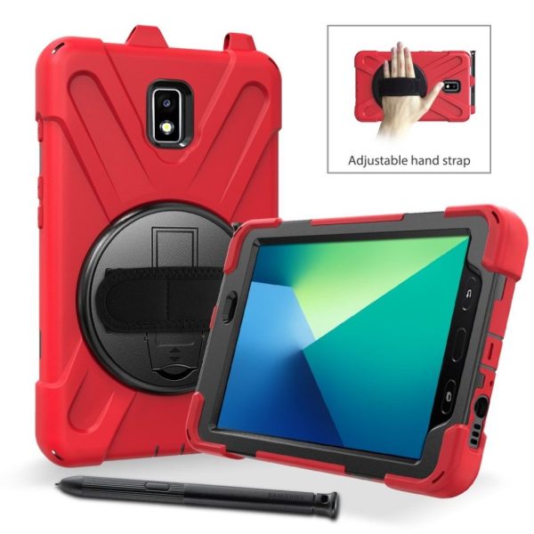 Samsung Galaxy Tab Active 2 X-Shape combo case - Red Online Hot Sale