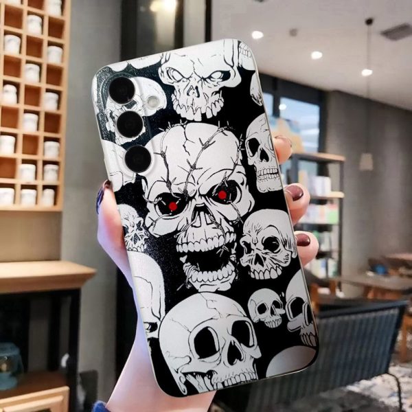 Samsung Galaxy S24 FE Flexible Case Pattern Printing Protective Phone Cover - Skull Online Hot Sale