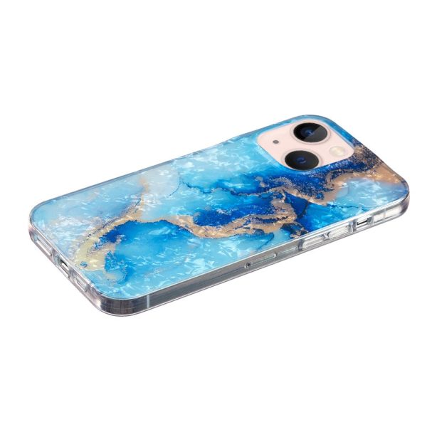 Marble iPhone 15 case - Blue Gold Marble Hot on Sale