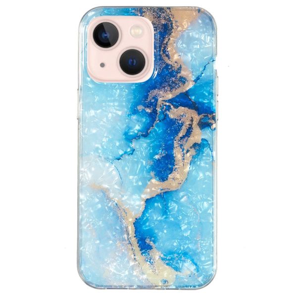 Marble iPhone 15 case - Blue Gold Marble Hot on Sale