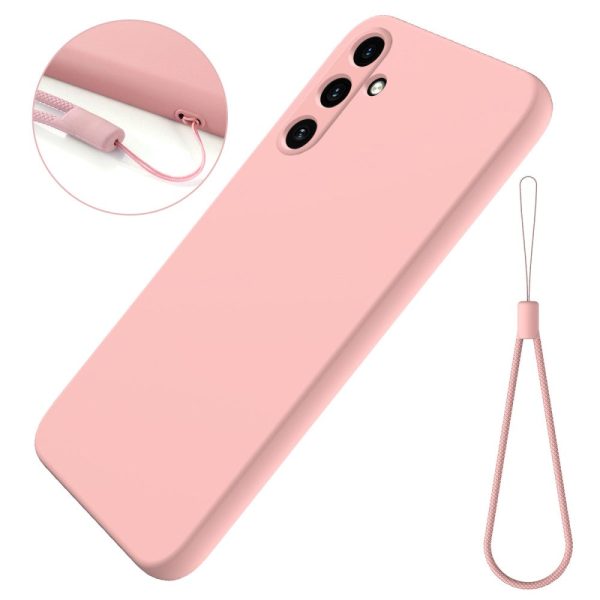 Microfiber lined soft rubber Samsung Galaxy A15 cover - Pink For Cheap