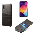 Samsung Galaxy A50 leather coated case - Black Hot on Sale