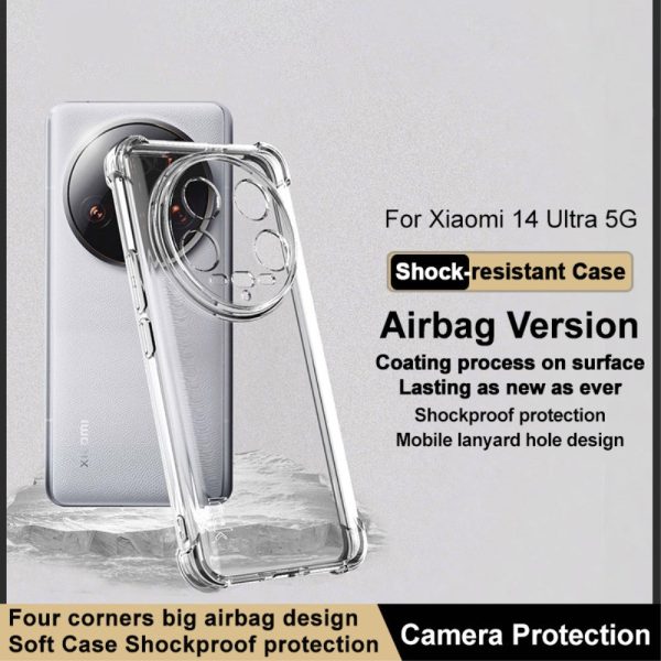 IMAK Airbag Xiaomi 14 Ultra Cover - Transparent For Sale