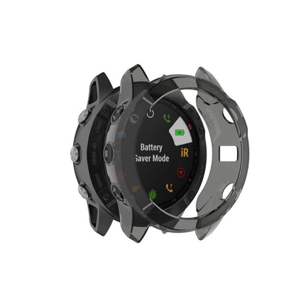 Garmin Fenix 6X   6X Pro transparent cover - Black For Sale