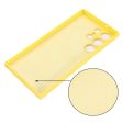 Matte liquid silicone cover for Samsung Galaxy S23 Ultra - Yellow Cheap