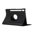 Samsung Galaxy Tab S9   S8 Tablet Case with Rotary Stand - Black with Elastic Band on Sale