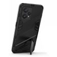 Shockproof hybrid cover with a modern touch for Realme 9 Pro Plus - Black on Sale