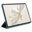 Honor Pad 9 Case Scratch Resistant Vegan Leather and Silicone Tri-fold Stand Tablet Cover - Blackish Green Supply