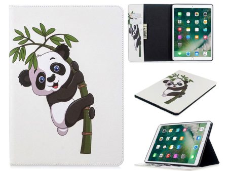 iPad 10.2 (2019) stylish pattern leather flip case - Panda On The Tree on Sale