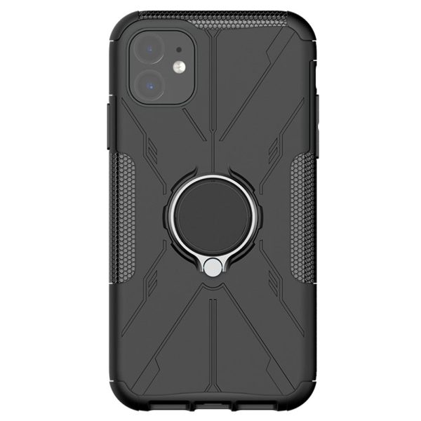 Kickstand cover with magnetic sheet for iPhone 11 - Black Online now