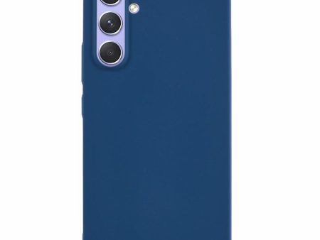 Microfiber lined soft rubber Samsung Galaxy A54 cover - Blue Online Hot Sale