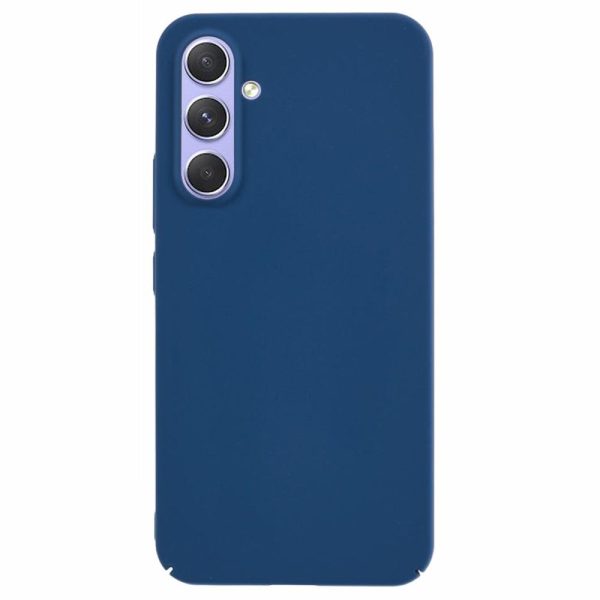 Microfiber lined soft rubber Samsung Galaxy A54 cover - Blue Online Hot Sale