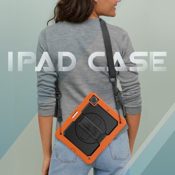 iPad Pro 12.9 inch (2020)   (2018) 360 swivel combo case - Orange Online now