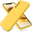 Matte liquid silicone cover for Sony Xperia 10 V - Yellow Online Hot Sale