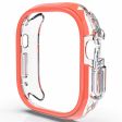 Apple Watch Ultra   Ultra 2 49mm Hollow-Out Bump Resistant+Flexible Protection Cover Watch Frame Case - Orange Fashion