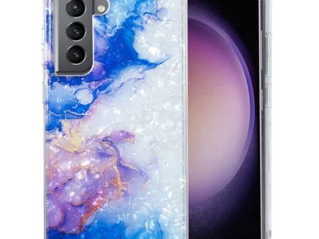 Marble Samsung Galaxy S21 case - Sky Blue Purple Marble Online