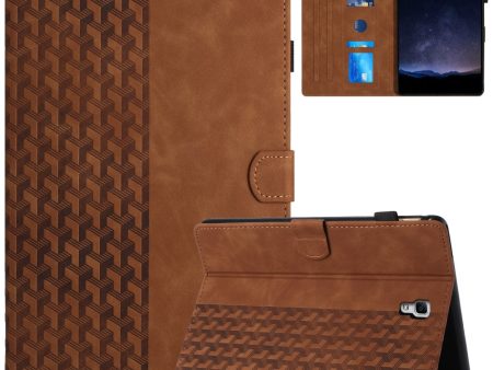 For Samsung Galaxy Tab A 10.5 (2018) T590 Protection Cover Card Holder PU Leather Tablet Case - Brown For Cheap