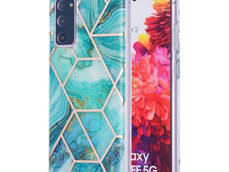 Marble Samsung Galaxy S20 FE 5G   S20 FE case - Green For Sale